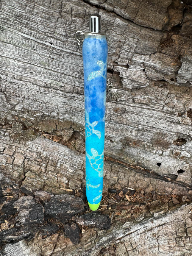 Turtle Writing Pen with Charm