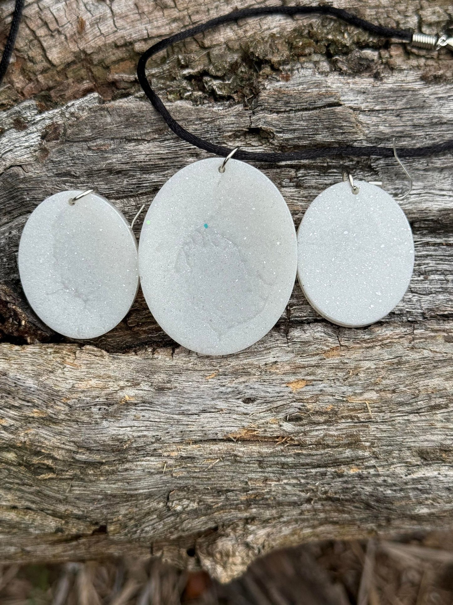 Baseball Earrings and Necklace set
