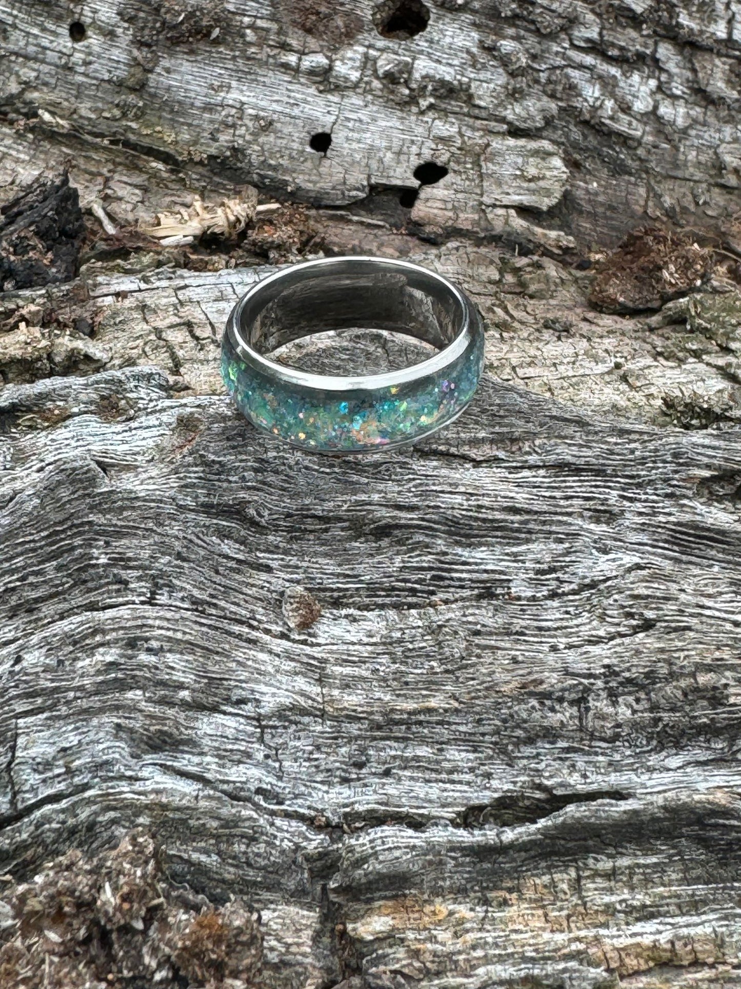 Glitter Inlay Ring