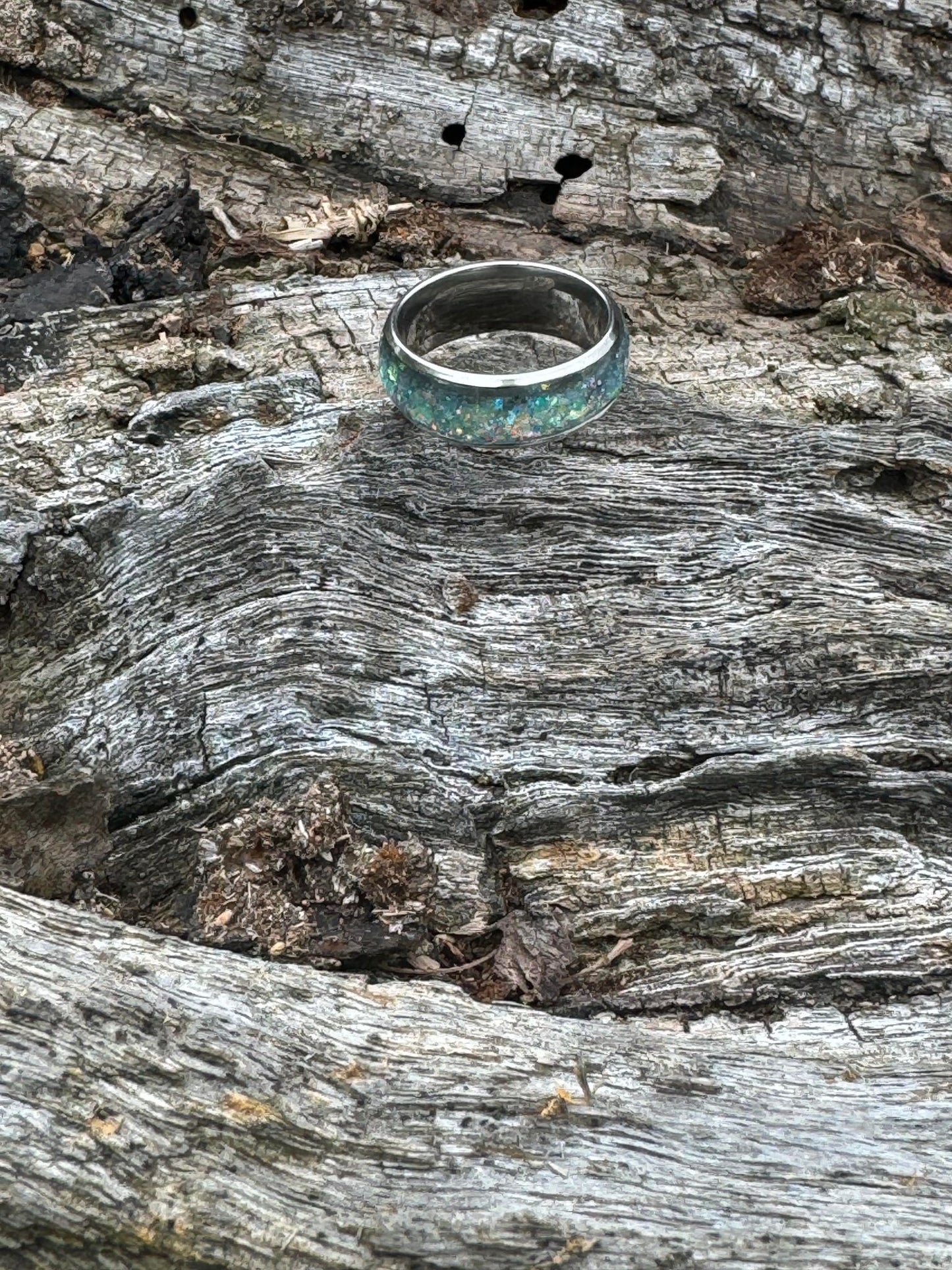 Glitter Inlay Ring