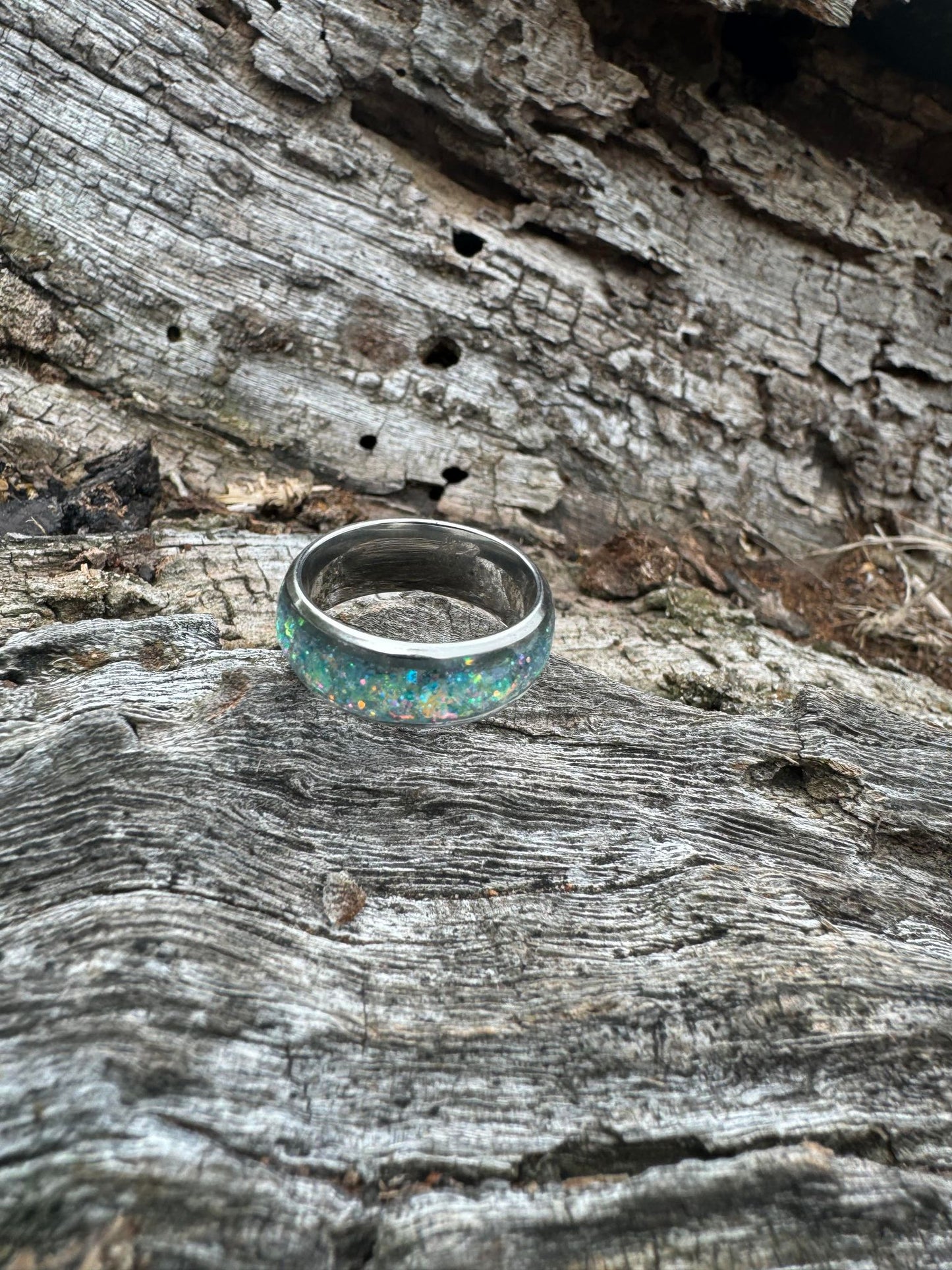 Glitter Inlay Ring
