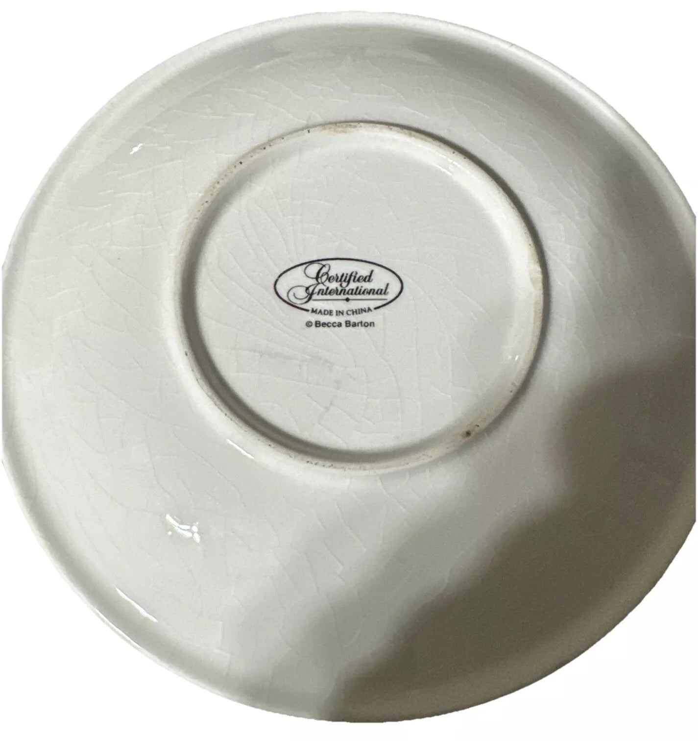 CERTIFIED INTERNATIONAL MIDNIGHT SANTA Moon and Stars Dessert Plate Set of 5