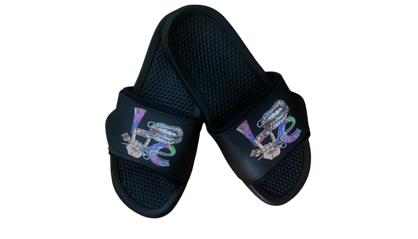 Hairstylist Love Slide Sandals