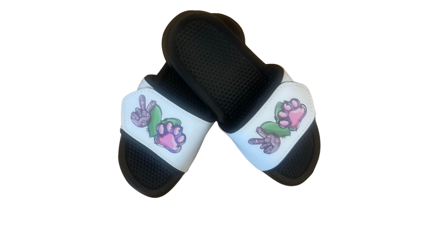 Peace Love Paw Slide Sandals