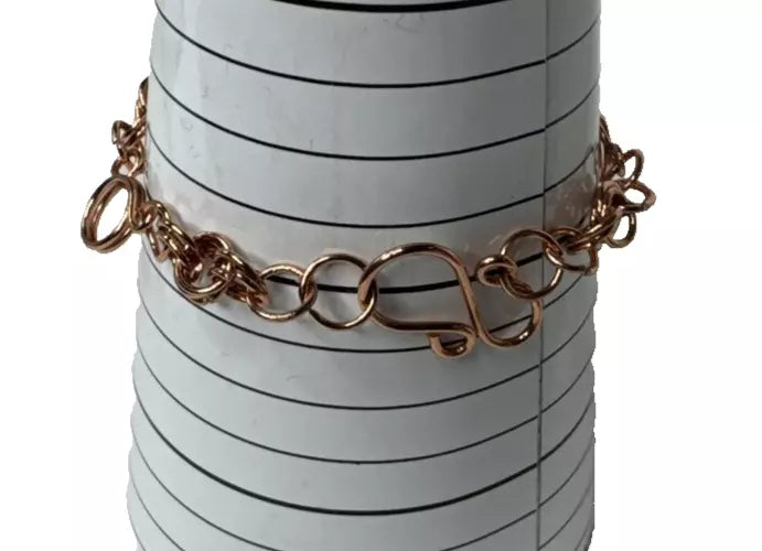 Copper Wire Necklace Earrings And Bracelet Set With Dyed Jasper HandMade